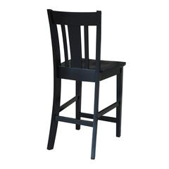 San Remo Counter height Stool - 24" Seat Height, Black