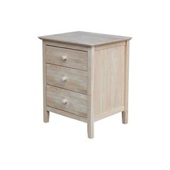 Nightstand With 3 Drawers