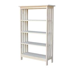 Mission Shelf Unit - 4 Tier, Unfinished