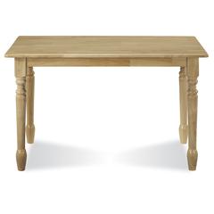 30" X 48"  Solid Wood Top Table, Natural