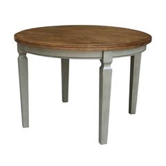44 x 44 in. Round Top Dining Table in Hickory/Stone