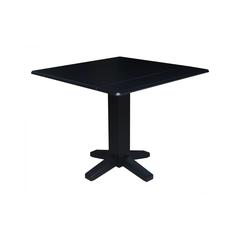 36" Square Dual drop leaf dining table