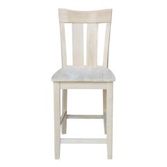 Ava Counter height Stool - 24" Seat Height, Unfinished