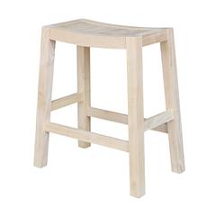 Ranch Stool - 24" Seat Height, Unfinished