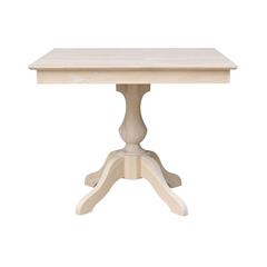36" x 36" Square Top Pedestal Table  With 4 Chairs (Set of 5)