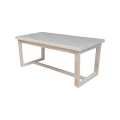 Live Edge Solid Wood Coffee Table, Unfinished