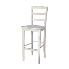 Madrid Bar height Stool - 30" Seat Height, Unfinished