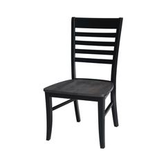 Set of Two Cosmo Chairs, Coal-Black/washed black