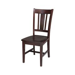 Set of Two San Remo Splatback Chairs, Rich Mocha