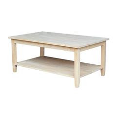 Solano Coffee Table, Unfinished