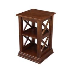 Hampton Accent Table With Shelves, Espresso