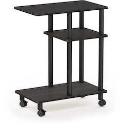 Turn-N-Tube U Shape Sofa End Table, Side Table with Casters