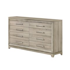 Weathered Greige 6-Drawers Dresser