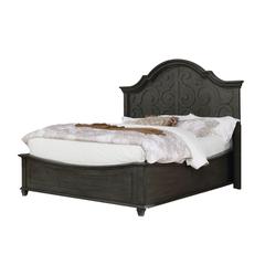 Panel Eastern King Bed in Rustic Grey