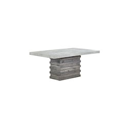 3D Texture Paper Table Top & Base Dining Table