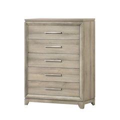Weathered Greige 5-Drawers Chest
