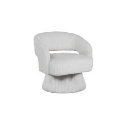 Light Gray Velvet Swivel Accent Barrel Chair
