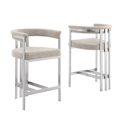 Glam gatsby Gray barstools- Set of 1