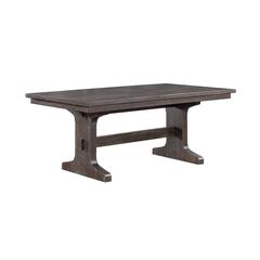 Small dining table in rustic brown color
