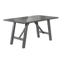 Modern farmhouse rustic grey dining table
