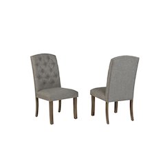 Dark Grey Dining Chairs Wood Legs