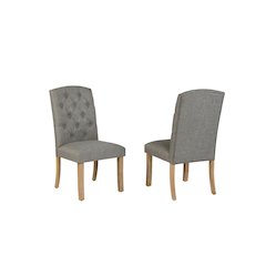 Dark Grey Dining Chairs Wood Legs