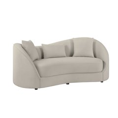 2pc Loveseat and Sofa Light Gray
