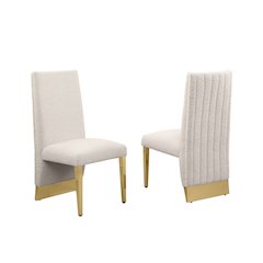 Luxe Cream boucle side chairs - Set of 2
