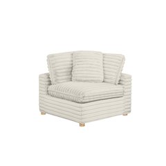 Corduroy Modular Corner Chair, Beige