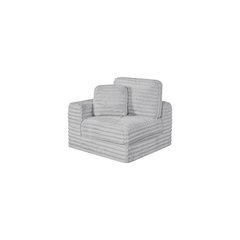 Compressed 1pc Modular Corner Chair Light Gray
