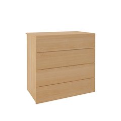 4-Drawer Dresser Chest, Natural Maple