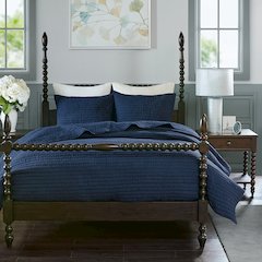 3 Piece Hand Quilted Cotton Quilt Set
