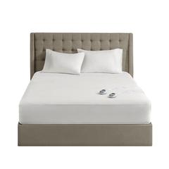 Waterproof Heated Mattress Pad, White color