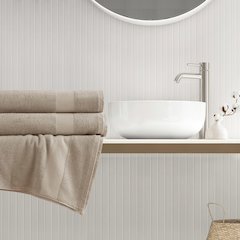 500GSM Plush 2pc XL Towel Set, Beige color