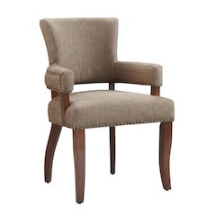 Espresso Arm Dining Chair with Elegant Design and Comfortable Seating
