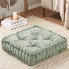 Azza Poly Chenille Square Floor Pillow Cushion Compress Pack