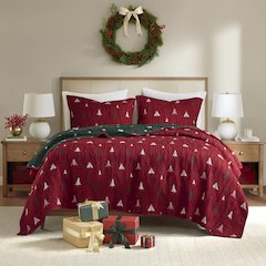 Winter Coverlet Mini Set, Red color