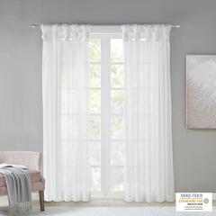 Twist Tab Voile Sheer Window Pair
