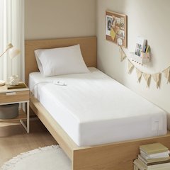 Nonwoven Heated Mattress Pad, White color