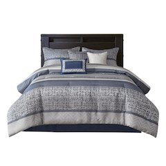 7 Piece Jacquard Comforter Set