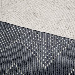 3 Piece Embroidered Cotton Quilt Set