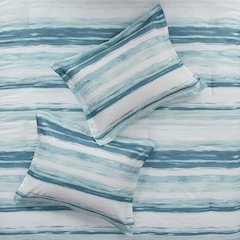 8 Piece Printed Seersucker Comforter and Quilt Set Collection