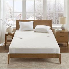 Nonwoven Heated Mattress Pad, White color