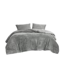 3 Piece Corded Plush Comforter Set
