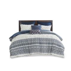 3 Piece Cotton Duvet Cover Set with Chenille Tufting