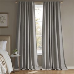 Karien Sound blocking/Total blackout curtain panel pair