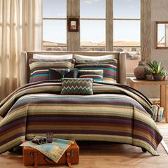 Yosemite Reversible Quilt Set with Throw Pillows, Multi color