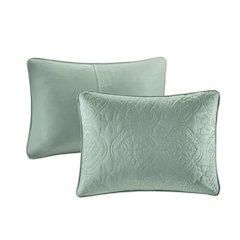 Oakley 3 Piece Reversible Bedspread Set, Seafoam color