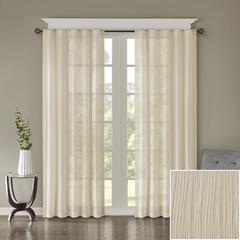 Solid Crushed Curtain Panel Pair