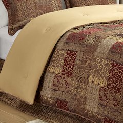 4 Piece Red Comforter Set